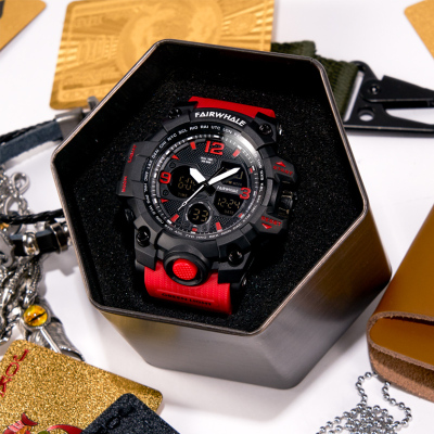 马克华菲(FAIRWHALE)手表毒液大表盘霸气红外线潮男型女电子手表黑科技户外运动