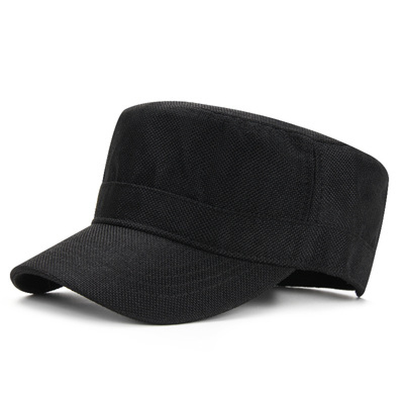 帽子亚麻透气平顶帽鸭舌男式头围大码中老年休闲百搭时尚男款棉麻