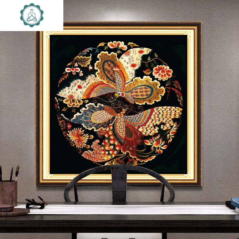 十字绣客厅2019小件幅新款中式凤凰简单绣线绣刺绣自绣手工自己绣 封