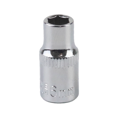 立伟铁牛1/4六角短套筒6mm/个
