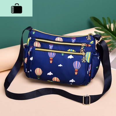 时尚多层单肩包斜挎包轻便布包背包牛津布女包帆布大容量妈妈包包NEW LAKE女士单肩包