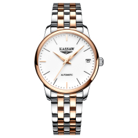 卡梭(KASSAW)手表男女自动机械表时尚商务潮流男表ins风简约装饰女表皮带精钢防水超薄休闲情侣表K858