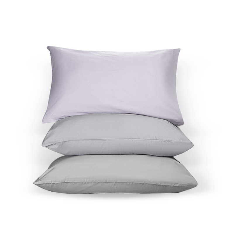 LA MAISON DE SASHA 六只装枕套 四季通用纯棉三色可选柔软亲肤透气不闷热枕芯套