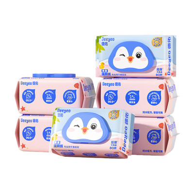 德佑湿巾80片*6包婴童断点版10011054(尺寸随机)