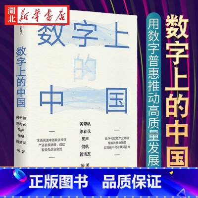 [正版]数字上的中国 黄奇帆 陈春花 何帆等 著 阐述中国数字经济产业发展脉络成就和企业实践 经济理论书籍 出版 湖北