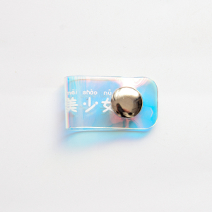 家柏饰(CORATED)时尚创意镭射绕线器 数据线耳机线整理器透明小巧便携收纳集线器