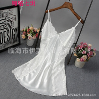 锦铭七玥厂新款夏季女士真丝吊带睡裙 透气丝绸性感超短裙