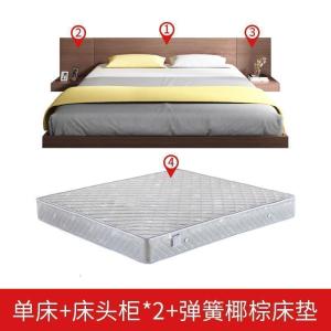 森美人简约现代榻榻米床日式床1.2m1.5米单双人床架阁楼出租房1.8米矮床