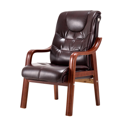 全简经理椅办公会议椅老板椅实木椅大班椅皮座椅