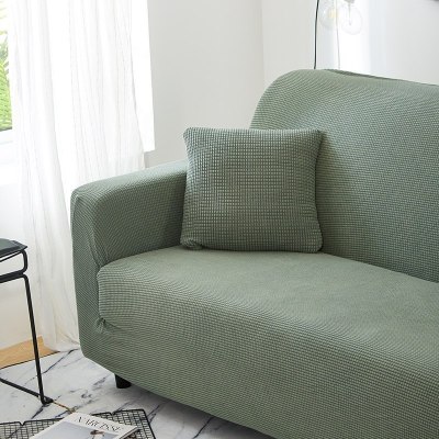 沙发套全包卍能全盖沙发罩四季沙发垫现代简约客厅通用弹力布艺 松柏绿 L[三人位长190-230cm以内]
