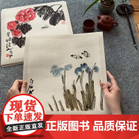 近代齐白石花果草虫册页 历代名家册页鉴赏临摹画册传统中国花鸟画果蔬画草虫画技法教程临摹画册画稿绘画作品集 经典册页名品复
