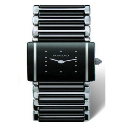 雷达RADO瑞士手表Integral系列新款黑色陶瓷表盘简约时尚休闲石英表女表R20488162默认