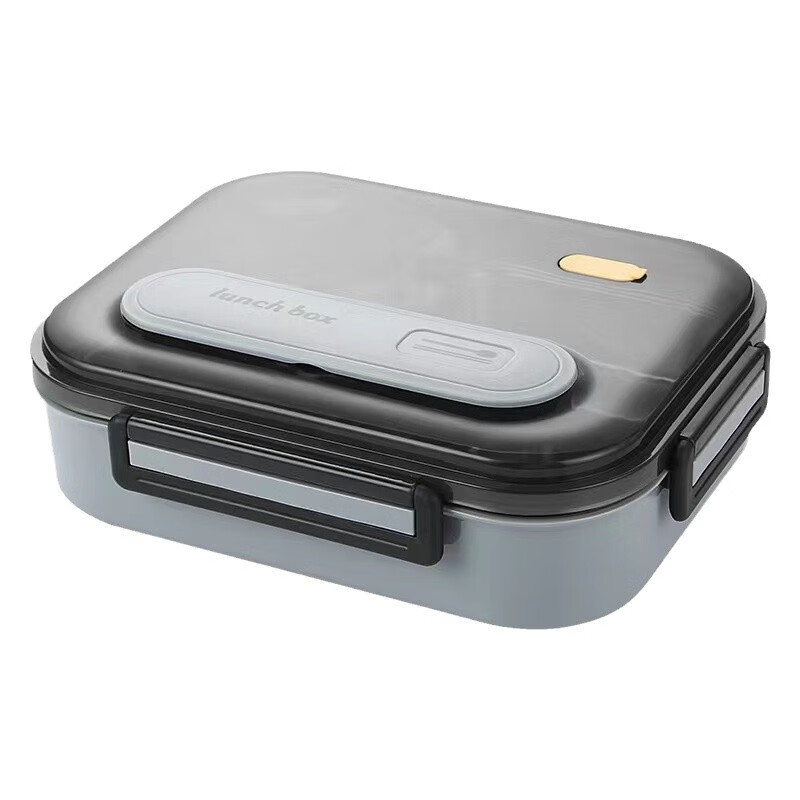 316不锈钢餐盒墨绿大号5格带(餐具)