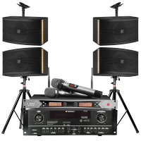 山水(SANSUI) 两对SP2-10套装家庭影院家用客厅会议室专业组合音箱电视KTV音响