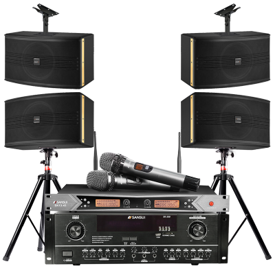 山水(SANSUI) 两对SP2-10套装家庭影院家用客厅会议室专业组合音箱电视KTV音响