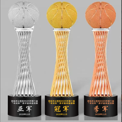 奖杯 树脂奖杯+印制