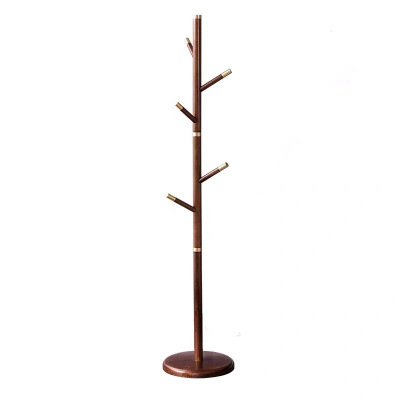 洛港 高档衣帽架客厅卧室创意落地木质衣帽轻奢实木挂衣架挂衣服架子