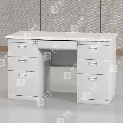 居将 JJ4010342 钢制办公桌职员桌员工桌学生写字台1.4米C款