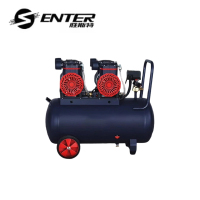 胜斯特1380X2-50L无油空压机工业级大功率气动木工汽修喷漆打气泵高压气泵64*31*59cm