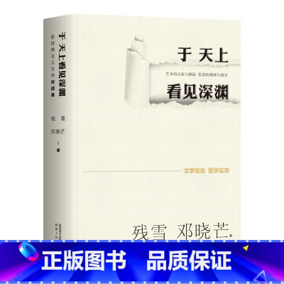 [正版]于天上看见深渊:新经典主义文学对话录 诺奖提名作家残雪&著名哲学家邓晓芒,为文学的躯体注入哲学的灵魂
