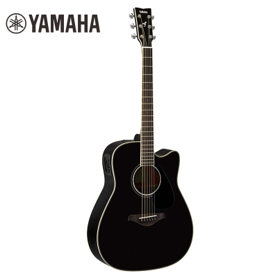 雅马哈自营（YAMAHA）FGX830CBL黑色民谣电箱吉他缺角黑色