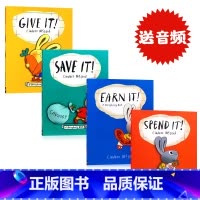 小学花钱系列4本 [正版]小学花钱系列 理财英语读物 英文原版绘本 Moneybunny 小学花钱学赚钱学攒