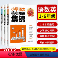 核心知识集锦[语文+数学+英语] 小学通用 [正版]小学核心知识集锦语文数学英语基础知识大盘点一二三四五六年级小学知识大
