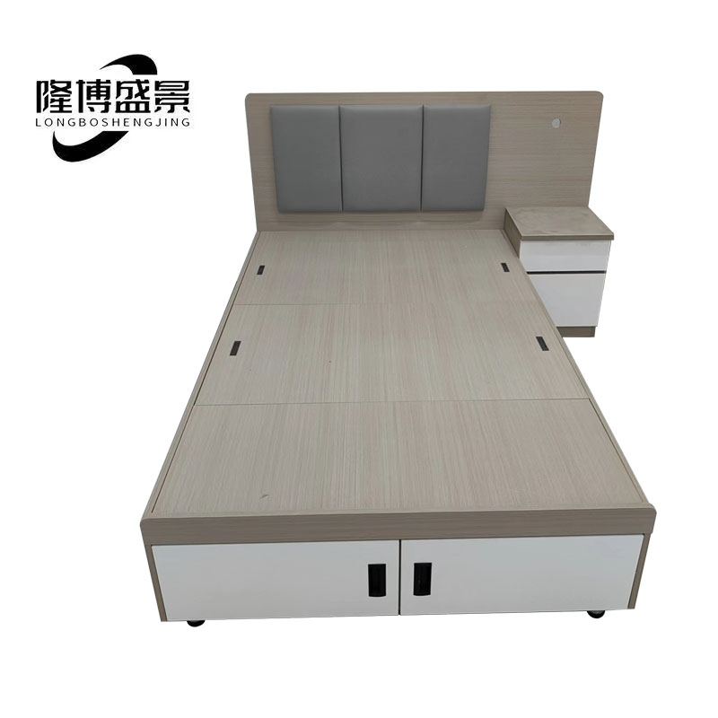 隆博盛景单人床 1000*2000*400mm