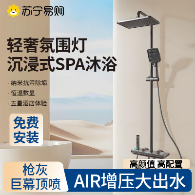 恒温淋浴花洒套装家用卫生间沐浴淋雨增压喷头卫浴淋浴器全套2005