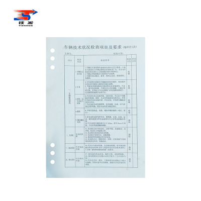 铁凇 车辆技术状况检查项目及要求 A5 张
