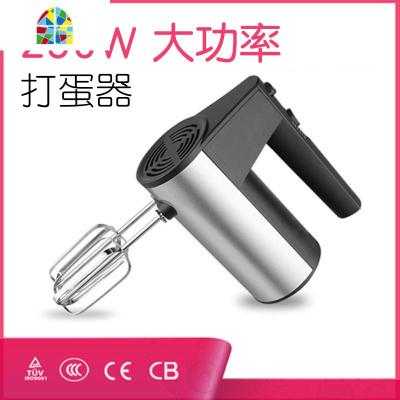 电动打蛋器手持家用迷你小型鸡蛋清奶油蛋糕油打发器和面烘焙工 FENGHOU 黑色不锈钢打蛋器(不含底座)