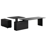 臻远ZY5042301 老板办公桌办公室老板总裁桌现代简约大班台办公桌