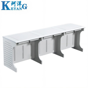 珂洋 翻转电脑桌 三人位灰白色 张