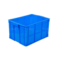 翌嘉YJ4120590 蓝色塑料周转箱大号工业胶箱 530*385*290