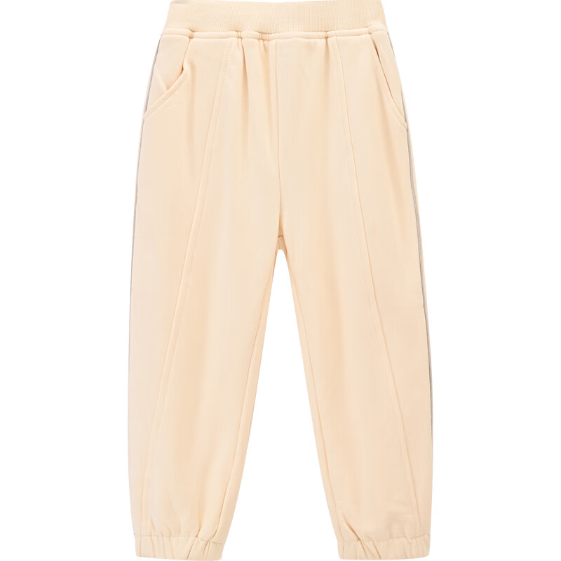 [1件3折]铅笔俱乐部童装2025秋冬新款女童长裤中大童双层针织裤儿童束脚厚裤子