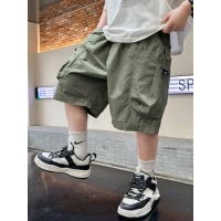 痞帅男童裤子夏季薄款工装短裤2025新款儿童夏装中大童夏款中裤潮