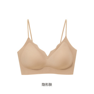 春夏新款舒适美背软支撑痕隐形内衣女无钢圈裹胸裸感侧收文胸罩