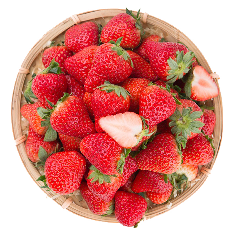 [顺丰配送]1号鲜客(freshman) 新鲜草莓4盒装(约250g/盒)红颜四季双流