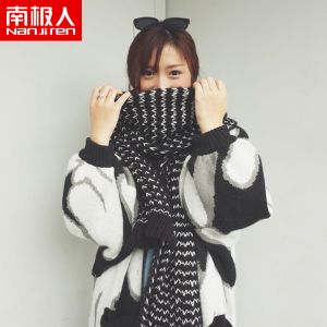 围巾女冬季毛线针织韩版加厚保暖可爱学生少女围脖