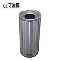 丁当匠不锈钢圆形垃圾桶公共场所大号商用公用商场影院用A53