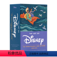 [正版]迪士尼26年经典动画明信片100张礼盒装英文原版 The Art of Disney The Renaissa