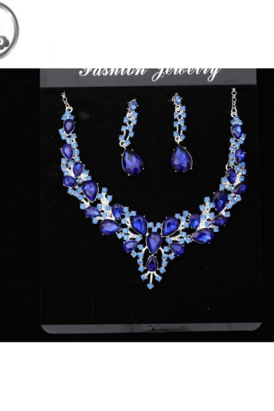 JiMi晚礼服项链配饰超闪新娘结婚婚纱晚宴会礼服奢华锆石项链耳环套装