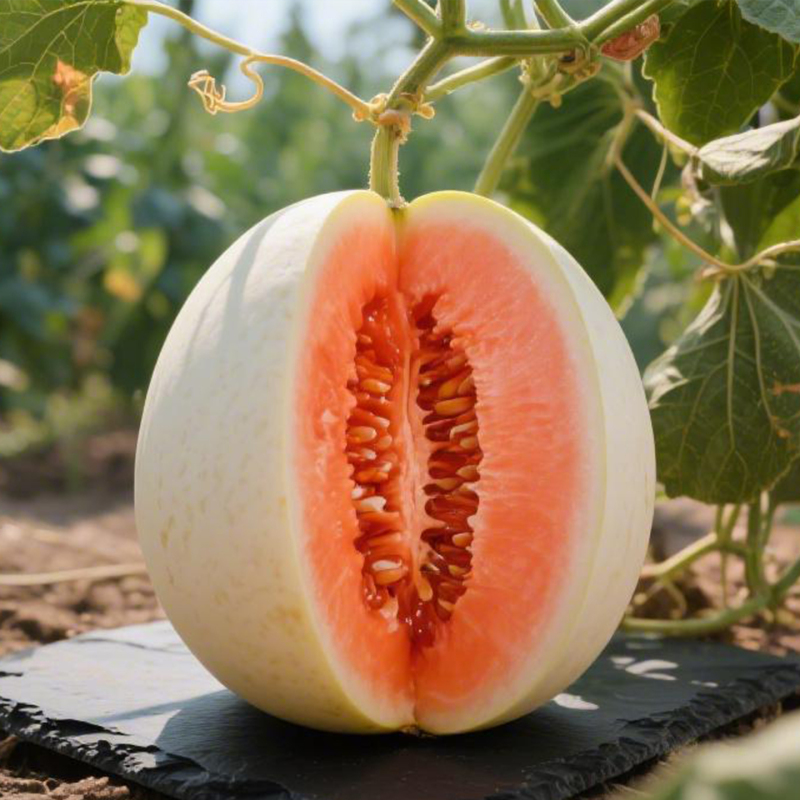 [西沛生鲜]新鲜陕西甜瓜(红肉) 净重2.5斤