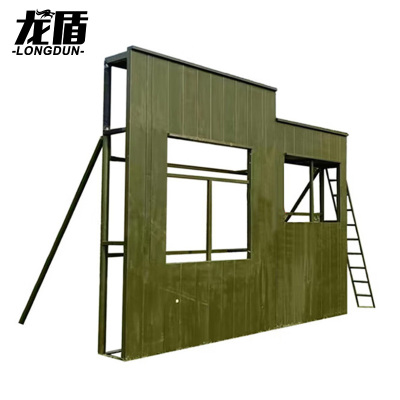 龙盾障碍墙攀登墙三人协作攀登架四百米障碍体能拓展训练平台攀爬墙