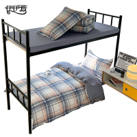 伊伊爱YZDLNH0241360全棉条格三件套藏青格160*210cm(单位:套)