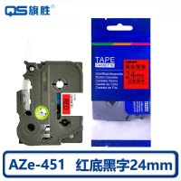 旗胜 标签色带 红底黑字24mm AZe-451 个