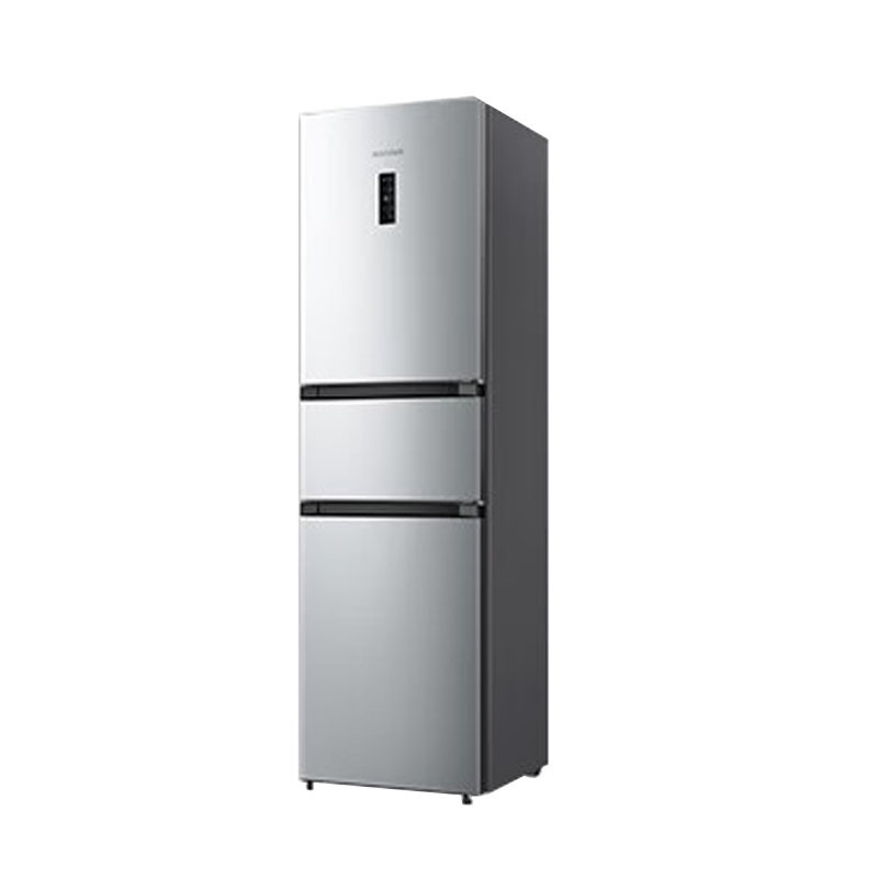 容声三门冰箱 BCD-273E20RNLAJ 一级能效273升银色直冷独立式手动除霜