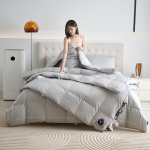 白鹅绒双胎子母被纯棉羽绒被加厚保暖冬被春秋被双人被芯