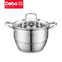 德铂 康拉德蒸锅蒸笼汤锅明火电磁炉通用 DEP-530 不锈钢24cm双层复底厚底 单位:个