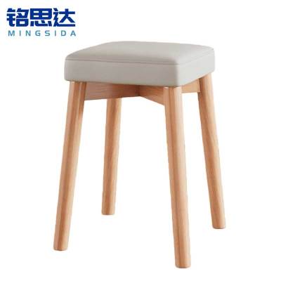 铭思达实木软包凳